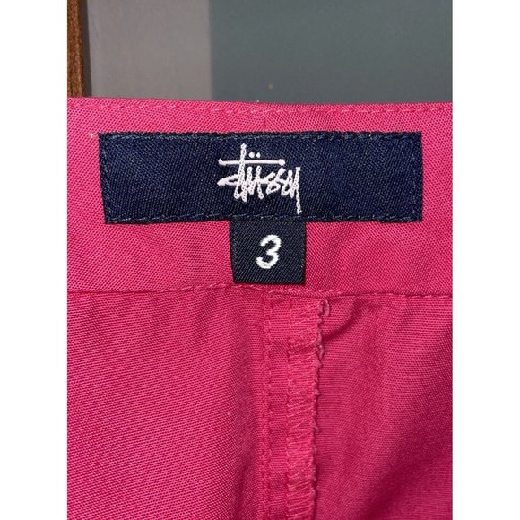 Stussy Women’s Pink Vintage VTG Y2K 90s 00s A-Line Knee Length Logo Skirt Size 3 - Picture 5 of 7